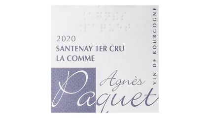 Agnès Paquet Santenay 1er Cru La Comme Blanc