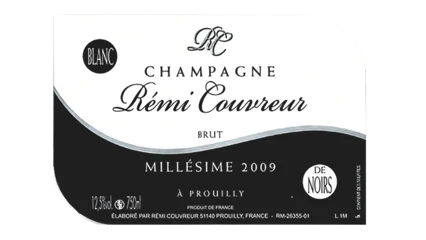 Alain Couvreur Rémi Couvreur Brut Blanc de Noirs Millésime-1