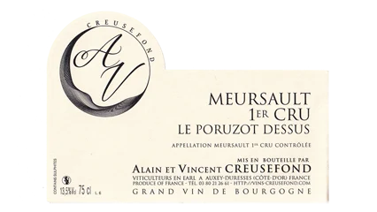 Alain et Vincent Creusefond Meursault 1er Cru Les Poruzot-Dessus-1