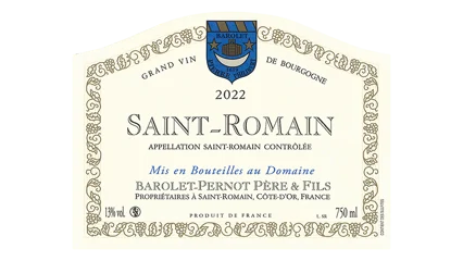 Barolet-Pernot Saint-Romain Rouge