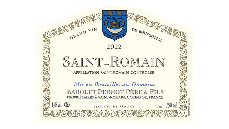 Barolet-Pernot Saint-Romain Rouge