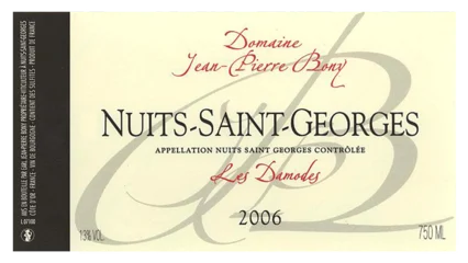 Bony Gachot Nuits-St.-Georges Les Damodes Rouge