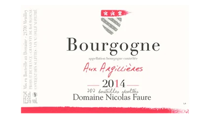Bourgogne Rouge Aux Argillières
