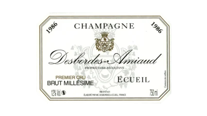 Desbordes-Amiaud Brut Millésime Premier Cru 1986