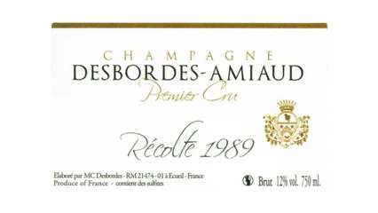 Desbordes-Amiaud Brut Récolte 1989 Premier Cru-1