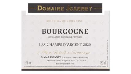 Domaine Joannet Bourgogne Rouge Les Champs dArgent