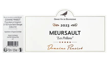 Domaine Pansiot Meursault Les Pellans