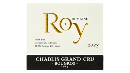 Domaine Roy Chablis Grand Cru Bougros 1963