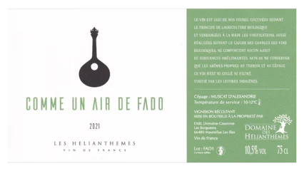Domaine des Hélianthémes Comme un air de Fado-1