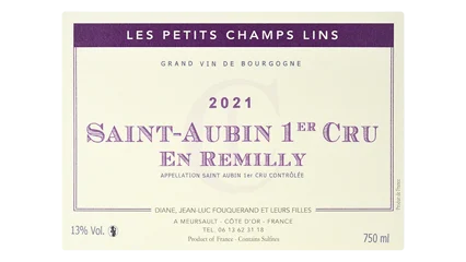Domaine des Petits Champs Lins Saint-Aubin 1er Cru En Remilly Blanc