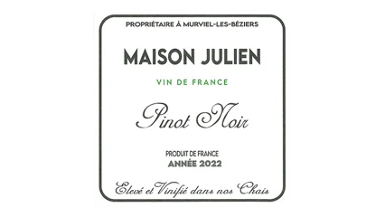 Domaines Julien & Fils Maison Julien Pinot Noir