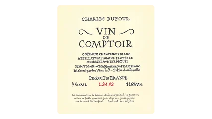 Dufour & Françoise Martinot Vin de Comptoir Coteaux Champenois Blanc