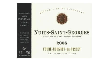 Fouré-Roumier-de Fossey Nuits-St.-Georges