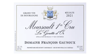 François Gaunoux  Meursault 1er Cru La Goutte dOr