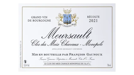 François Gaunoux  Meursault Clos des Meix Chavaux MONOPOLE