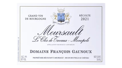 François Gaunoux  Meursault Le Clos de Tavaux MONOPOLE