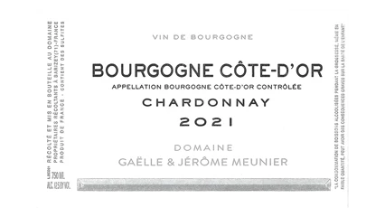 Gaëlle & Jérôme Meunier Bourgogne Côte dOr Blanc