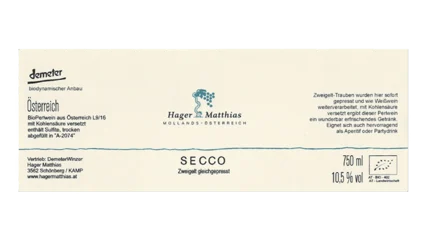 Hager Matthias Zweigelt gleichgepresst Secco-1