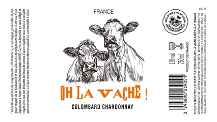 Maison Bouey Oh la Vache! Colombard Chardonnay-1