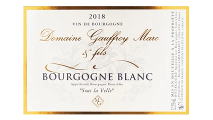 Marc Gauffroy Bourgogne Blanc Sous la Velle-1
