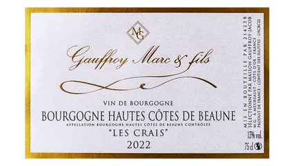 Marc Gauffroy Bourgogne Hautes-Côtes de Beaune Les Crais Blanc