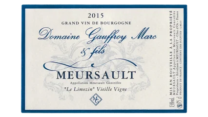 Marc Gauffroy Meursault Le Limozin Vieilles Vignes-1