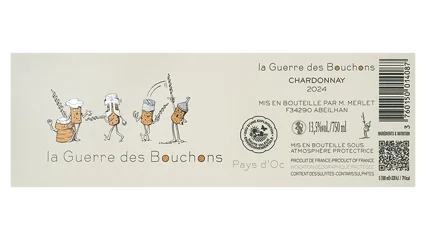 Mathieu Merlet La Guerre des Bouchons Chardonnay