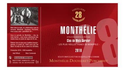 Monthélie-Douhairet-Porcheret Monthélie Rouge Clos du Meix Garnier MONOPOLE Parecellaire 28-1