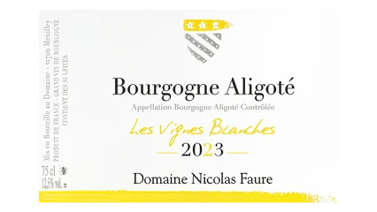 Nicolas Faure Bourgogne Aligoté Les Vignes Blanches