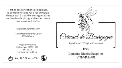 Nicolas Raspiller Crémant de Bourgogne Brut-1