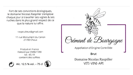 Nicolas Raspiller Crémant de Bourgogne Rosé-2