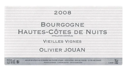 Olivier Jouan Bourgogne Hautes-Côtes de Nuits Vieilles Vignes Rouge