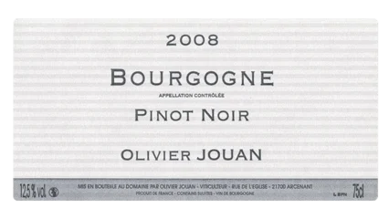 Olivier Jouan Bourgogne Rouge-1