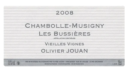 Olivier Jouan Chambolle-Musigny Les Bussières Vieilles Vignes-1