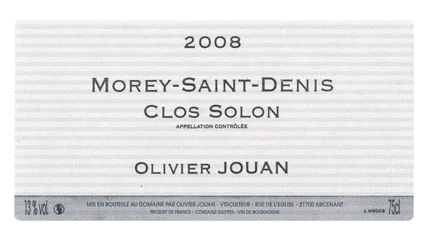 Olivier Jouan Morey-Saint-Denis Clos Solon-1