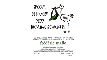 Special Delivery (by Frédéric Mallo) Riesling Grand Cru Rosacker