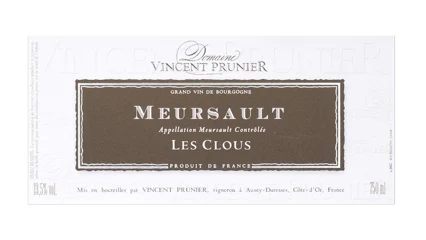 Vincent Prunier Meursault Les Clous