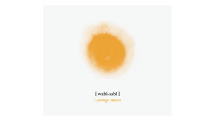 wabi-sabi orange moon